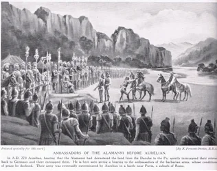 Embajadores de los Alumanni ante Aureliano 270 d.C.